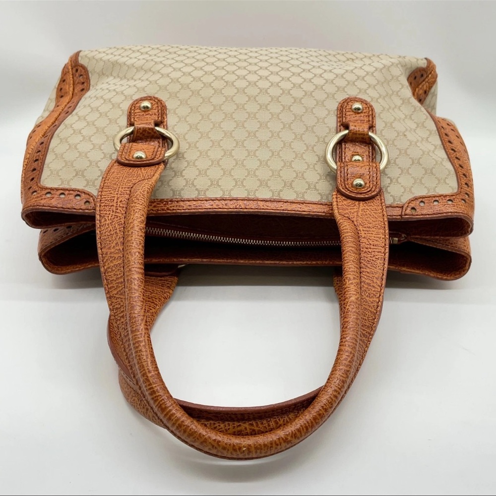 Celine Triomphe Macadam Canvas x Leather Tote Bag NS100497 - Picture 4 of 16